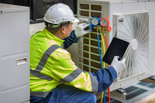 Professional Emergency Hvac Repair technician working in Mount Holly, NJ